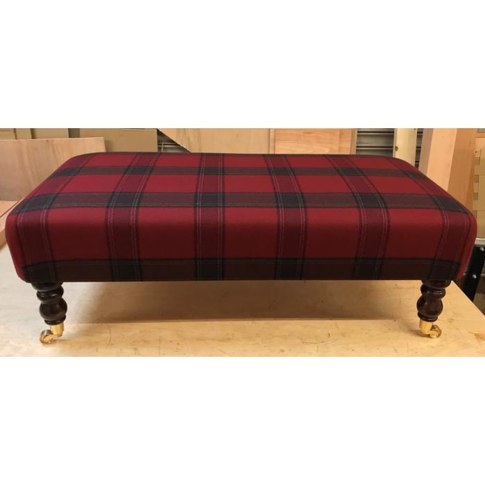 Callanish check claret footstool 2.jpg